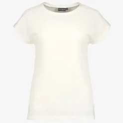 TwoDay Dames T-shirt met structuur wit