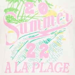 TwoDay Dames T-shirt met zomerse opdruk wit Discount