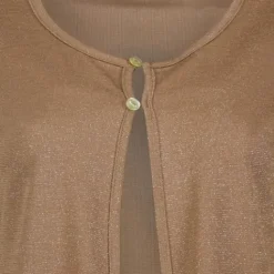 TwoDay Dames vestje met glitters bruin Discount