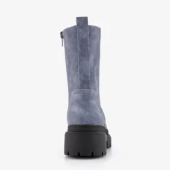 Blue Box Dames veterboots denim blauw