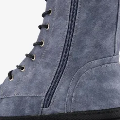 Blue Box Dames veterboots denim blauw