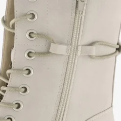 Blue Box Dames veterboots lichtgrijs