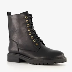 Blue Box Dames veterboots zwart Sale