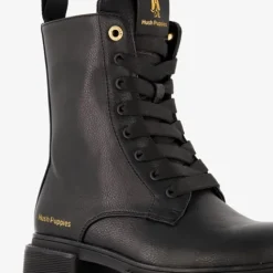 Hush Puppies Dames veterboots zwart Discount