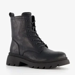 Blue Box Dames veterboots zwart