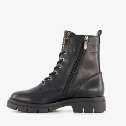 Tamaris Dames veterboots zwart goud Online