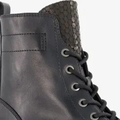 Tamaris Dames veterboots zwart goud Online