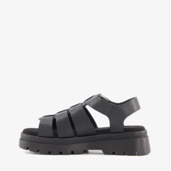 Blue Box Dames vissers sandalen zwart Clearance