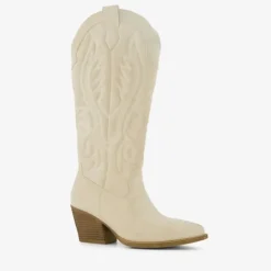 Blue Box Dames western boots wit Hot