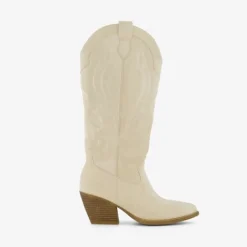 Blue Box Dames western boots wit Hot