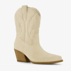 Blue Box Dames western laarzen beige