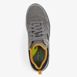 Skechers Delson 2.0 Kemper heren sneakers grijs Discount