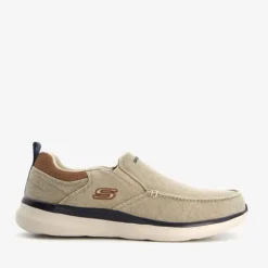 Skechers Delson 2.0 Larwin heren instappers beige Sale