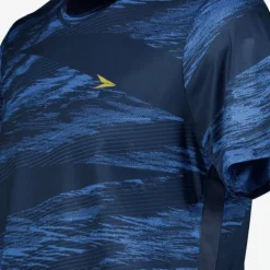 Dutchy Dry heren voetbal T-shirt met print blauw Hot