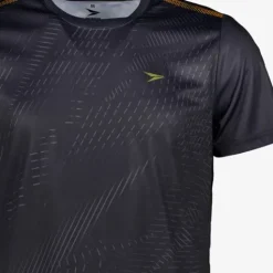 Dutchy Dry heren voetbal T-shirt zwart grijs