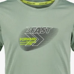 Osaga Dry jongens sport T-shirt met opdruk groen Hot