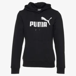 Puma Essentials Logo dames hoodie zwart Sale