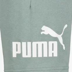 Puma Essentials NO1 Logo kinder sweat short groen Outlet