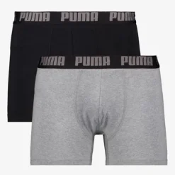 Puma Everyday Basic Boxer 2 pack zwart grijs