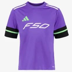 Adidas F50 JSY Y kinder voetbal T-shirt paars zwart Hot