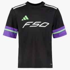 Adidas F50 JSY Y kinder voetbal T-shirt zwart paars Outlet
