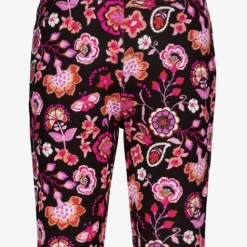 TwoDay Flared meisjes broek met bloemen zwart roze Sale