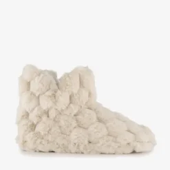 Thu!s Fluffy dames sloffen beige Outlet