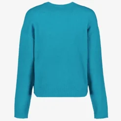 TwoDay Geblokte dames trui blauw