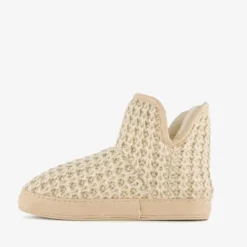 Thu!s Gebreide pantoffels met voering beige Best