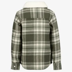 Unsigned Geruite jongens blouse met teddy kraag New