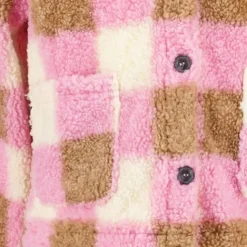 TwoDay Geruite meisjes teddy shacket Best