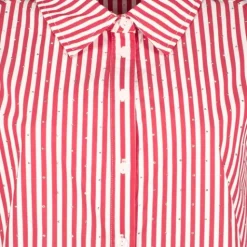 TwoDay Gestreepte dames blouse rood wit