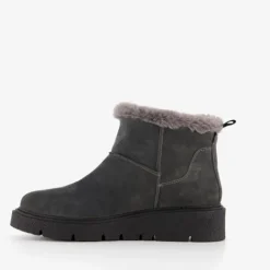 Hush Puppies Gevoerde boots met imitatiebont grijs Discount