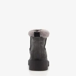 Hush Puppies Gevoerde boots met imitatiebont grijs Discount