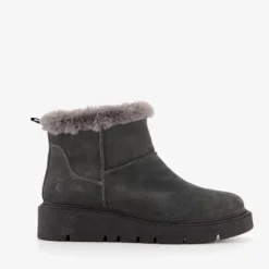 Hush Puppies Gevoerde boots met imitatiebont grijs Discount