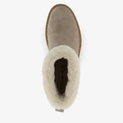 Hush Puppies Gevoerde boots met imitatiebont taupe Sale