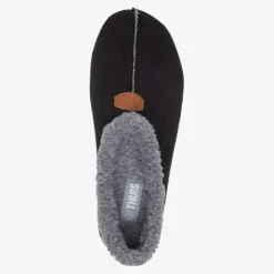 Thu!s Gevoerde dames pantoffels zwart Discount