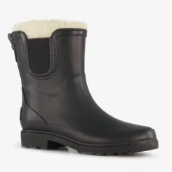 Mountain Peak Gevoerde dames regenlaarzen zwart