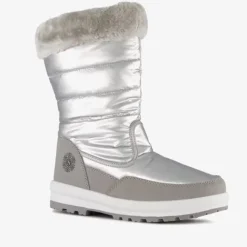 Snowfun Gevoerde dames snowboots zilerkleurig Outlet