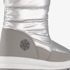 Snowfun Gevoerde dames snowboots zilerkleurig Outlet