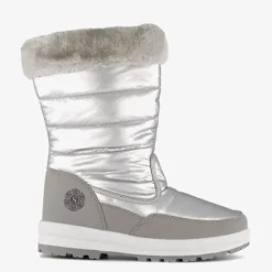 Snowfun Gevoerde dames snowboots zilerkleurig Outlet