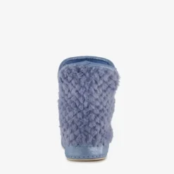 Thu!s Gevoerde dames teddy sloffen blauw