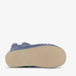 Thu!s Gevoerde dames teddy sloffen blauw
