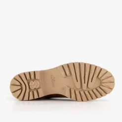 s.Oliver Gevoerde dames veterboots cognac Outlet