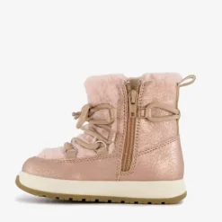 Blue Box Gevoerde enkellaarsjes imitatiebont roze Discount