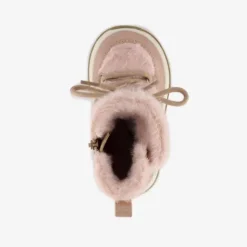 Blue Box Gevoerde enkellaarsjes imitatiebont roze Discount