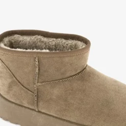 Blue Box Gevoerde enkellaarsjes met platformzool Clearance