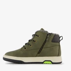 Blue Box Gevoerde hoge jongens sneakers groen Sale