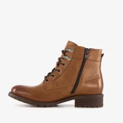 Hush Puppies Gevoerde leren dames veterlaarsjes Best