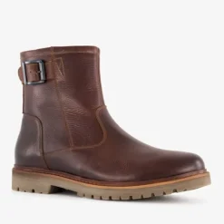 Van Beers Gevoerde leren heren boots bruin Online